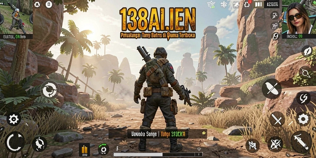Screenshot utama 138ALIEN menampilkan dunia terbuka yang luas dan menakjubkan.