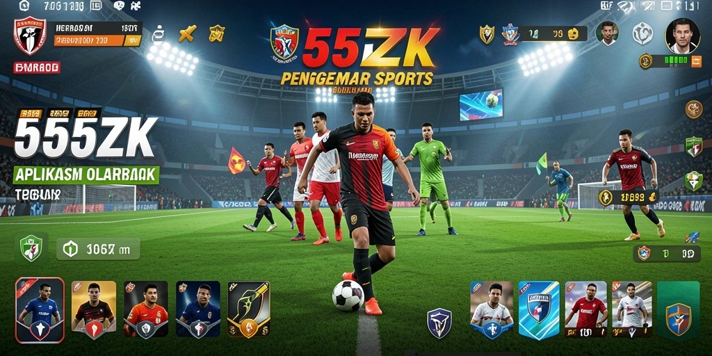 Screenshot menampilkan gameplay seru di <strong>555ZK</strong> dengan aksi olahraga yang mendebarkan.
