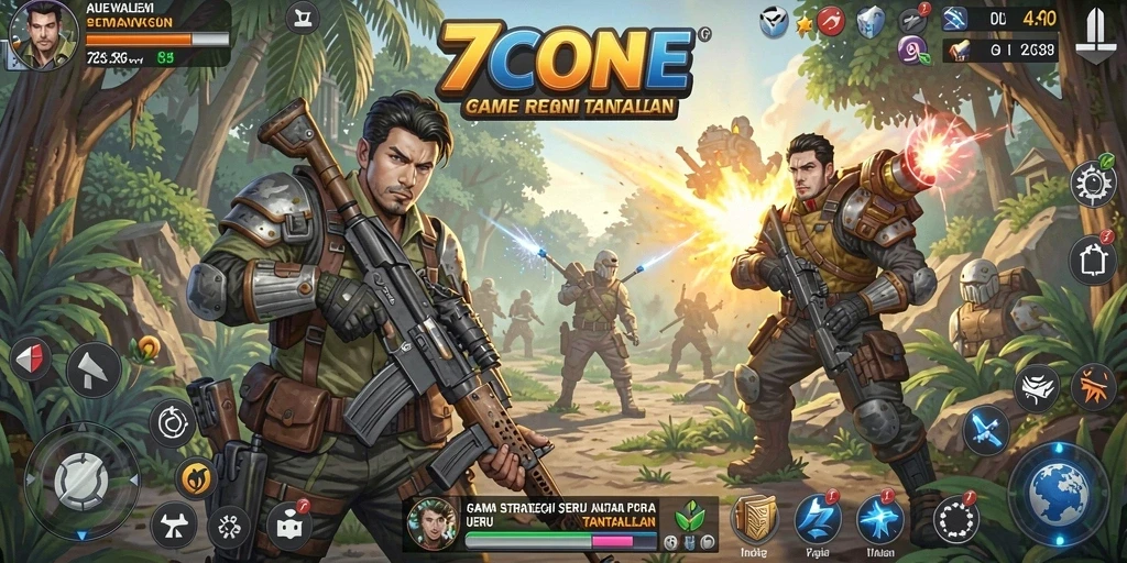 Gameplay seru 7CONE dengan strategi cerdas dan menantang.
