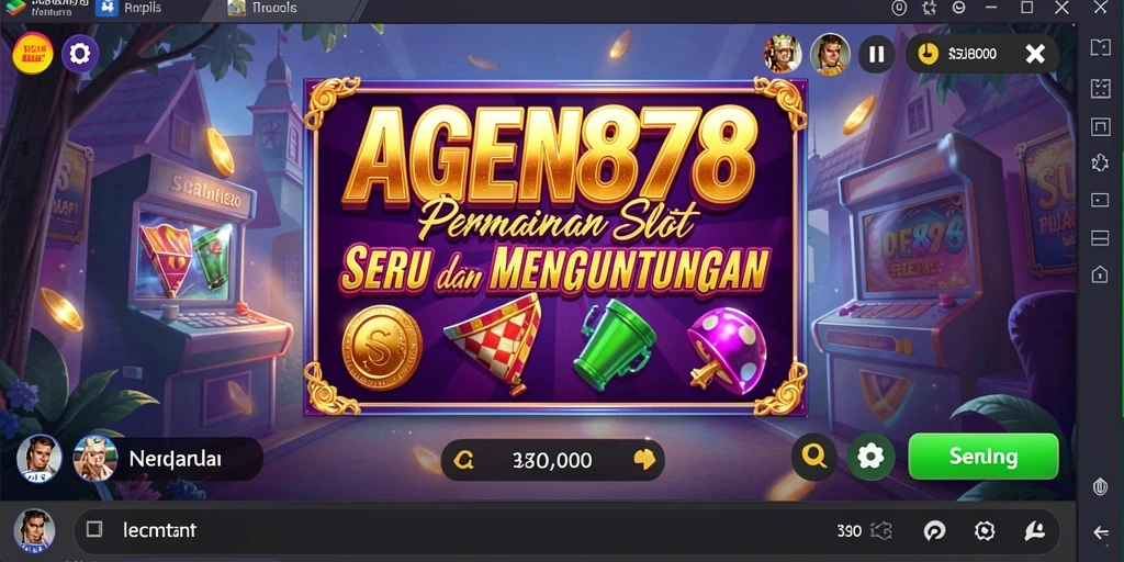 Gambaran gameplay menarik dari AGEN878 dengan efek visual memukau.