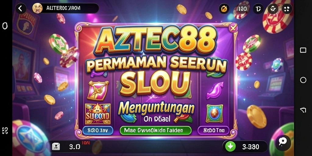 Tampilan gameplay AZTEC88 yang menakjubkan dan mendebarkan.