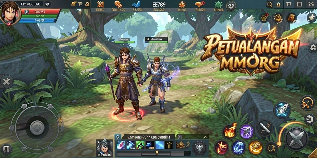 Tampilan gameplay seru dari dunia fantasi di EE789.
