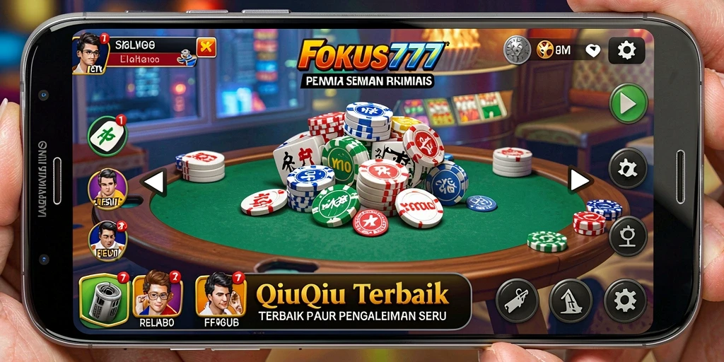 Tampilan menarik dari permainan QiuQiu di FOKUS777.