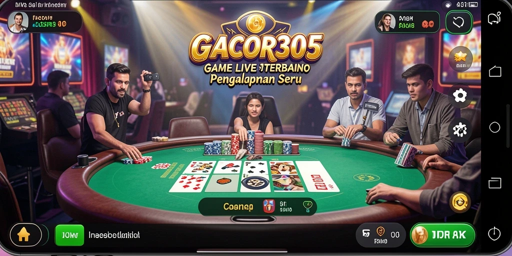 Tampilan gameplay GACOR305 yang seru dan interaktif di Live Casino.