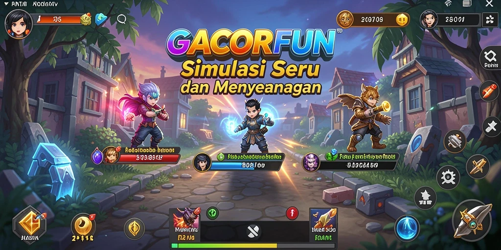 Tangkapan layar GACORFUN yang menunjukkan gameplay menarik dan interaktif.