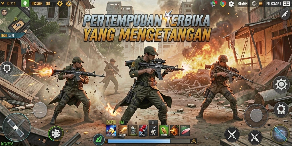 Tampilan screenshot dari gameplay Action yang penuh aksi.