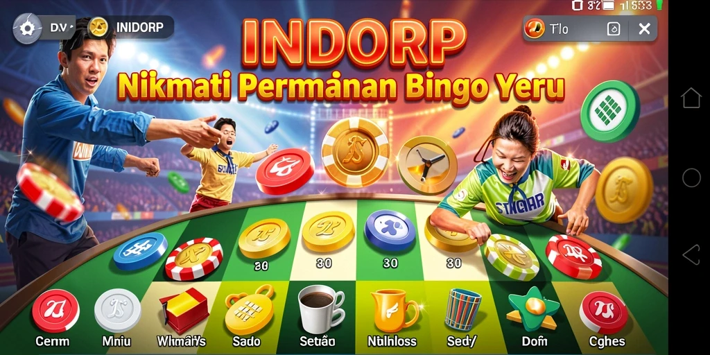 Tampilan menarik dari gameplay Bingo di INDORP yang seru.