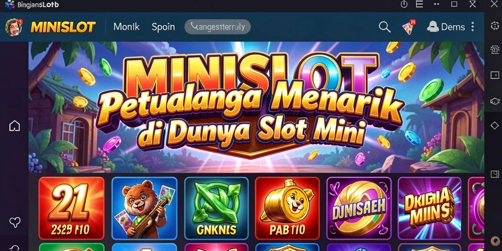 Gameplay seru MINISLOT dengan elemen petualangan yang menarik.