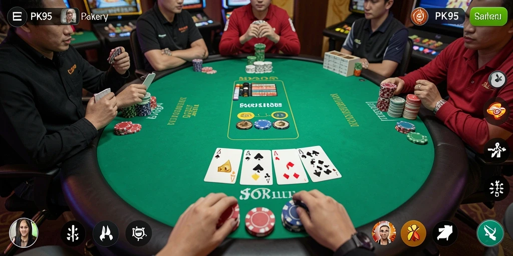 Tampilan gameplay seru dan kompetitif di PK95.