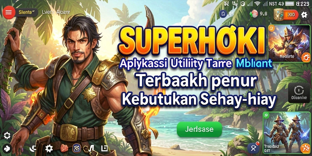 Tampilan antarmuka SUPERHOKI yang intuitif dan menarik.