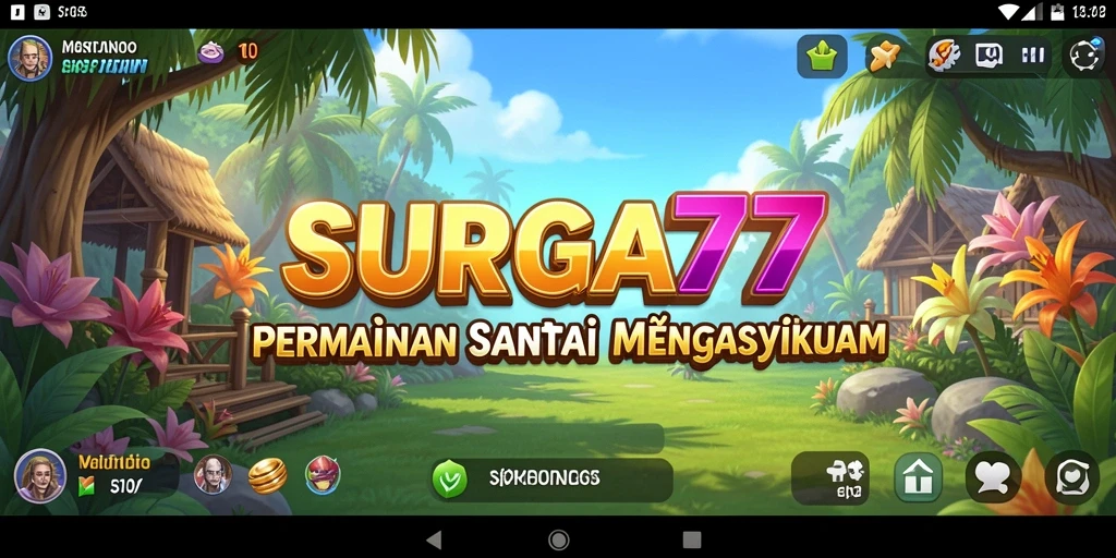 Tangkapan layar SURGA77 menampilkan gameplay santai yang memikat.