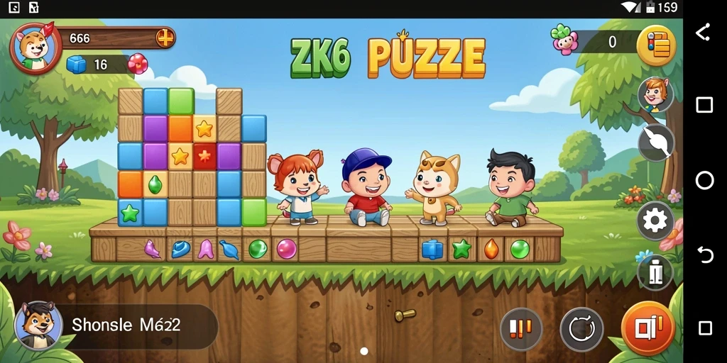 Tampilan gameplay ZK6 yang menantang dan seru.